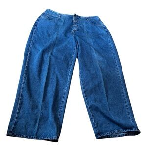 Venezia lane Bryant button fly barrel wide leg vintage retro 90s y2k jeans 22